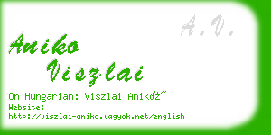 aniko viszlai business card